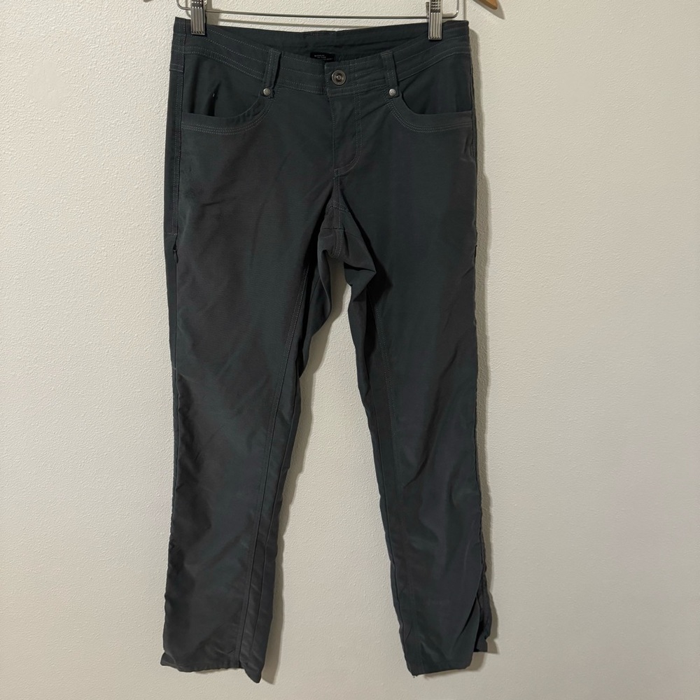 Kuhl Trekr Converible Hiking Pants Gray Cinch Hem Capri-4 Regular